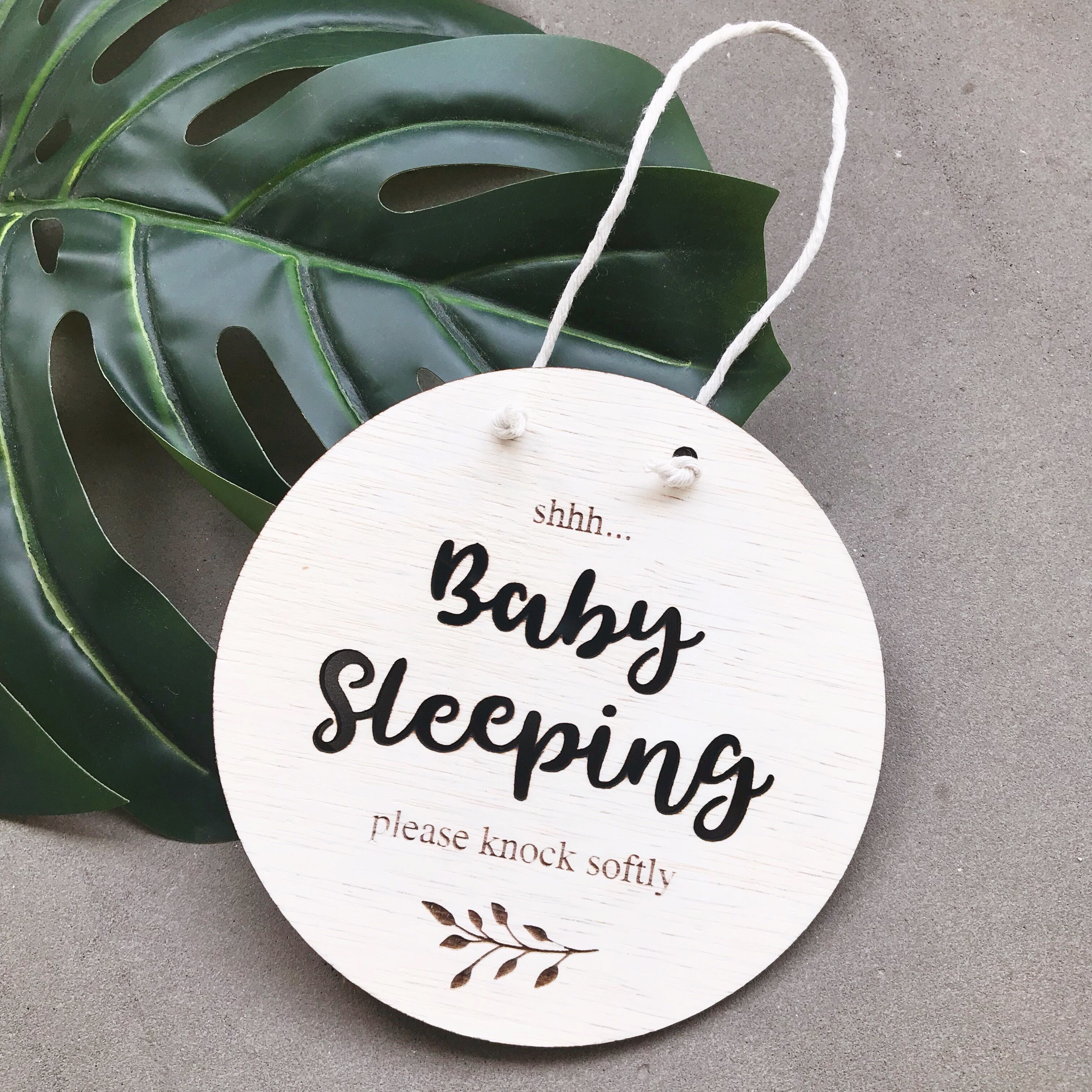baby door plaque